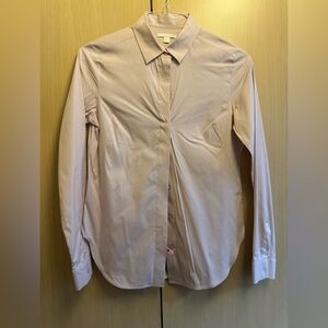 COS Blush Pink Button-Up Shirt size 4 covered buttons